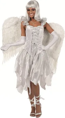 Produktbild von W4035 C-42-A weiß Schmetteilings Engel Feenkleid Gr.42
