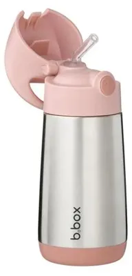 Produktbild von Thermobecher mit Trinkhalm, Blush Crush, 350 ml - von B.box für Kinder