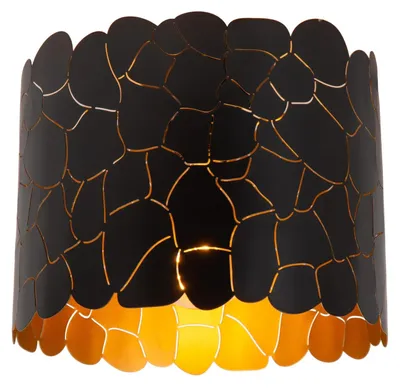 Image de ALMELO - Plafonnier encastré - Ø 25,5 cm - 1xE27 - noir
