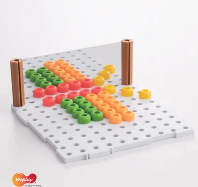 Immagine prodotto di Fagioli Weplay Beanstalk per creazioni 2D e 3D, colorati, 188 pezzi