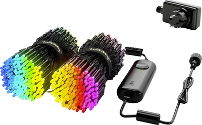 Obrázok produktu pre Twinkly TWS600STP-BEU, 600 lámp, LED, Multi, 30000 h, Vnútorná / vonkajšia, Čierna