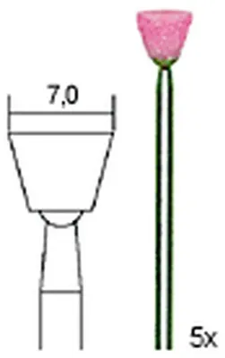 Image de Proxxon Edelkorund-Schleifkärper (Konus), 5 Stück, 28778