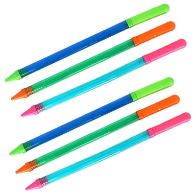 Produktbild von 6er Set Kunststoff Wasserspritze 45cm Wasserpistole Kinder Wasserspielzeug Große Reichweite Spritzpistole