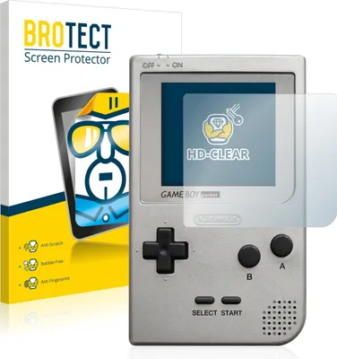 Produktbild von 2x Für Nintendo Gameboy Pocket Schutzfolie BROTECT Displayschutz Display Schutz Folie Klar Transparent