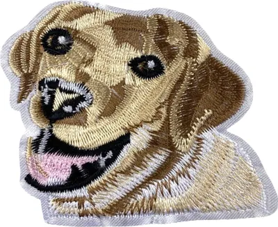 Produktbild von Hunde-Golden-Retriever-Emblem-Aufnäher