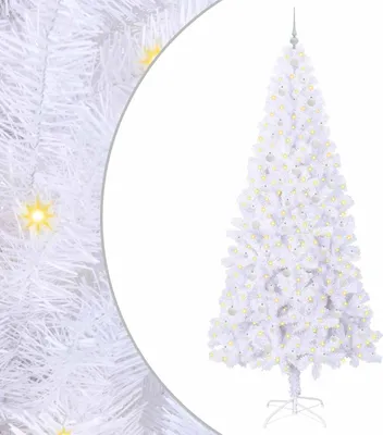 Zdjęcie produktu dla vidaXL Sztuczna choinka biała 240 cm PVC i stal