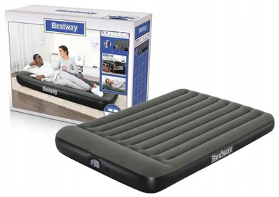 Image de Bestway® TriTech™ matelas gonflable avec pompe à batterie intégrée Double XL/Lo 203 x 152 x 30 cm