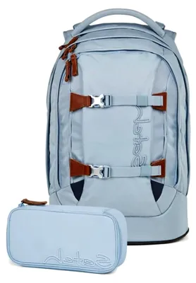 Produktbild von Schulrucksack Set Nordic Skandi Edition 2tlg. mit Schlamperbox (Nordic Ice Blue)