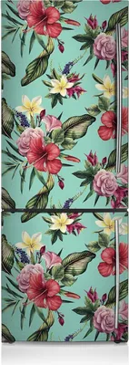 Produktbild von Magnetfolie Aufkleber Kühlschrankmagnete 60x190 cm - Blätter und Blumen