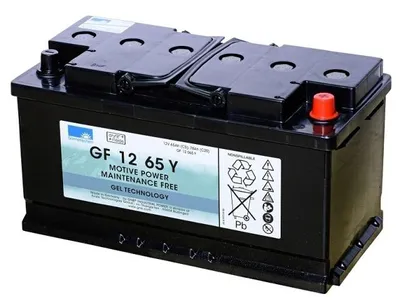 Produktbild von Exide Dryfit GF 12 065 Y Blei Akku mit A-Pol 12V, 65000mAh