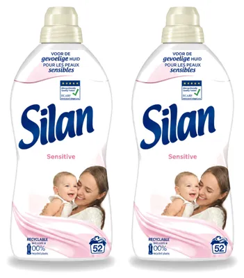 Produktbild von 2 x Silan Sensitive Weichspüler - 1144 ml - Vorteilspackung - 2 Stücke