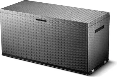 Produktbild von Vankúšový box ratanový vzhľad 349L záhradný box záhradná truhla vankúše záhradný box truhla