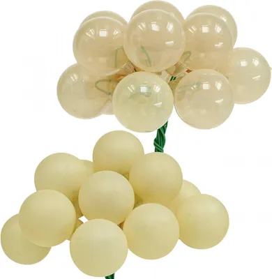 Produktbild von Adventskranz Deko Mini Weihnachtskugeln Creme Mix Matt/Glanz Ø25mm 140St für festliche Tischdeko, 140 Stück