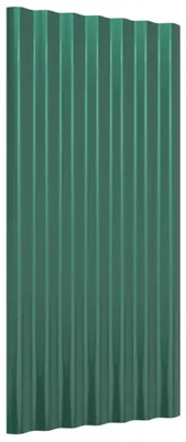 Image de Panneaux de toiture - Plaques de toiture en acier galvanisé - 12 pièces - 80 x 36 cm - Bleu marine