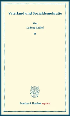 Produktbild von Vaterland und Sozialdemokratie