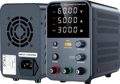 Zdjęcie produktu dla Zasilacz, regulacja napięcia, wyświetlacz o wysokiej precyzji, WPS605H