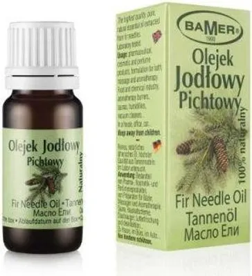 Obrázok produktu pre BAMER | Vonný olej v sklenenej fľaštičke 7 ml - Jedľa Pichta - Vôňa do izby a aromaterapia - Ideálny na vonné tyčinky, masážne prísady
