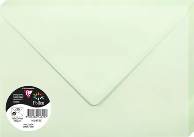 Obrázok produktu pre Clairefontaine obálka C5 peľ 120g zelená