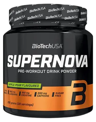 Immagine prodotto di BioTech USA Supernova 282 g pera-mela / Pre-allenamento / Pre-allenamento con 13 principi attivi senza carboidrati