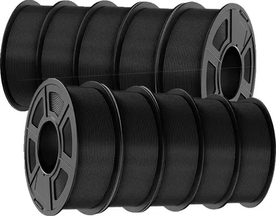 Produktbild von 3D-Drucker-Filament, Hochgeschwindigkeitsleistung, Blasenfrei, Einfache ABS 10Schwarz
