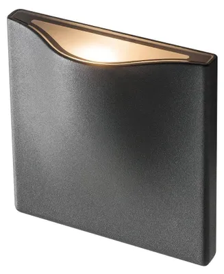 Immagine prodotto di Vilua S Applique LED antracite IP54 bianco caldo 12x12 cm