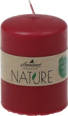Produktbild von Stumpenkerzen Classic Nature Altrot 80 x Ø 57 mm aus 100% natürlichen Rohstoffen ohne Palmöl
