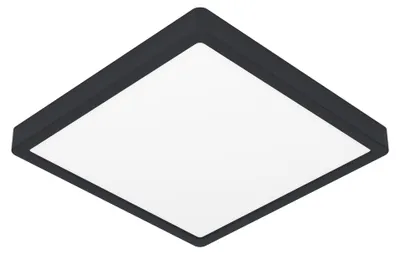 Immagine prodotto di FUEVA 6 lampada da superficie - L29 x L29 x H2,5 cm - nero - 13W incl. - IP44