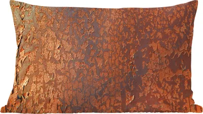 Produktbild von MuchoWow® Zierkissen Sofakissen Wohnzimmer Dekokissen 60x40 cm Rost - Braun - Orange - Metall - Muster - Struktur - Kopfkissen - Polster mit Foto