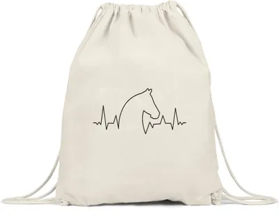 Produktbild von Pferd Turnbeutel Gymsack Pferdehufe Pferdeliebhaber Pferde Pferdeflüsterer Reiten Pony Hobbie Liebe Freiheit Leben