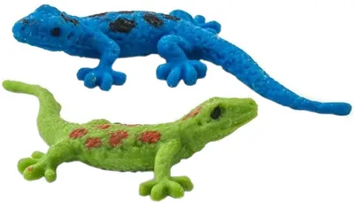 Produktbild von Safari - 100513 - Good Luck Minis, Taggeckos, ca. 2 - 2,5cm, 5 Stück, grün und blau