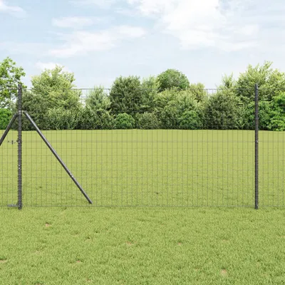 Produktbild von Euro-Zaun Grau 1,4x10 m Stahl, Drahtzäune DesignMöbel Neu