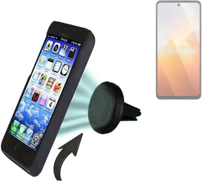 Produktbild von K-S-Trade Kompatibel mit Vivo Y100t Auto Handy Halterung KFZ Halter Lüftungsgitterhalterung Air Vent mount Smartphone Halter