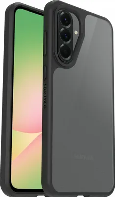 Produktbild von OtterBox React Hülle für Samsung Smartphone - Transparent/Schwarz - Sturzsicher, Abriebfest - Polycarbonat (PC), Synthetischer Gummi, Karbon, Gummi