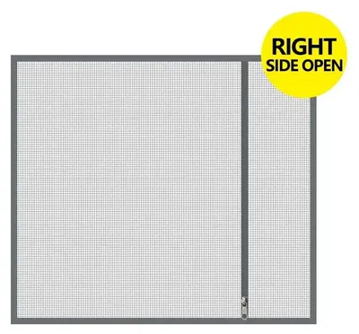 Produktbild von Moskitonetz für Fenster - Abnehmbares Insektenschutzgitter - Öffnung rechts - 80 x 90 cm - Klettverschluss - Waschbar - Kratzfest