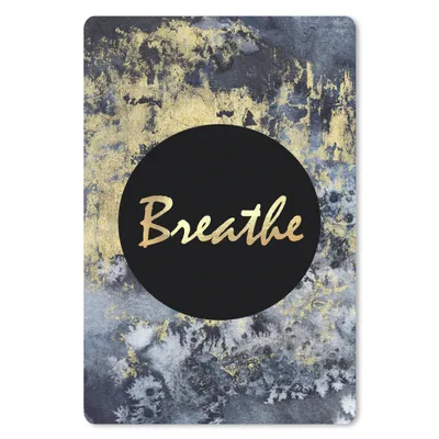 Produktbild von MuchoWow® Mauspad Mousepad Zitat - Zen - Gold 18x27 cm - Mousepads - Maus Mat - Pad - Mausunterlage