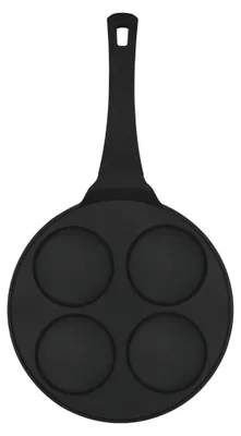Obrázek produktu pro Pánev se 4 formami na palačinky 26 cm Černá růže Berlinger Haus BH 7795, nepřilnavý povrch, černá
