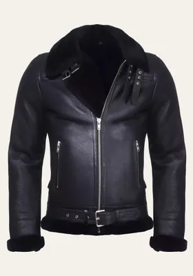 Produktbild von Lammfelljacke - JAMES - Größe: XL | Farbe: Schwarz