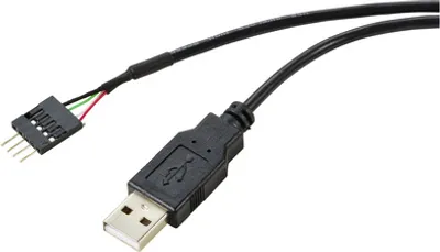 Produktbild von Renkforce RF-5719750, 0,4 m, IDC (4 pin), USB Type A, Männlich, Männlich, Gerade