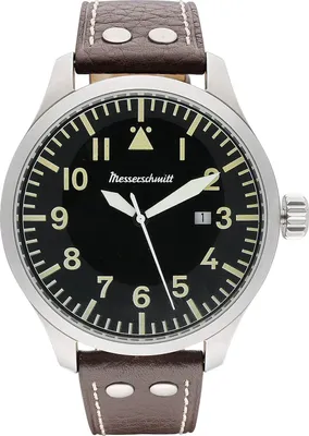 Messerschmitt ME-47XLB Herren-Fliegeruhr XL Beobachter Braun/Schwarz 1