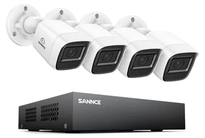 8-Kanal 1080P Überwachungskamerasystem mit 4 Kameras, Nachtsicht, Bewegungsalarm