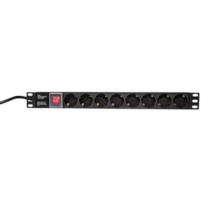 Immagine prodotto di Presa Logilink 19" a 8 vie con interruttore on/off
