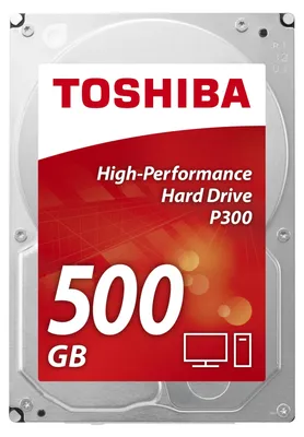 Produktbild von Toshiba P300 500GB, 500 GB, 7200 RPM, 64 MB, 3.5", Serial ATA III