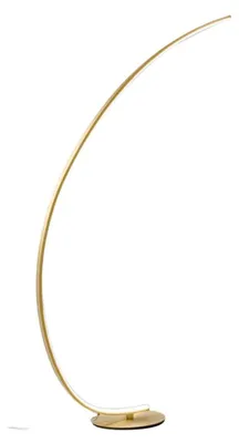 Obrázek produktu pro Moderní stojací lampa Iole Brushed Gold Aluminium And Silicone Led 1 Light 30W
