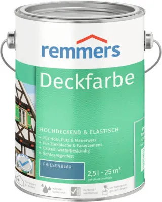 Produktbild von Remmers Deckfarbe friesenblau 2,5 l, Holzlack