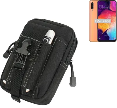 Produktbild von K-S-Trade Gürtel Tasche kompatibel mit Samsung Galaxy A50 Gürteltasche Holster Schutz Hülle Handy Hülle Smartphone outdoor Handy-Hülle schwarz