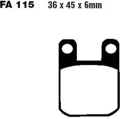 Immagine prodotto di Pastiglie freno EBC Standard FA115