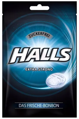 Produktbild von Halls Extra Strong zuckerfrei 65g
