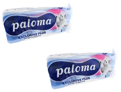 Produktbild von Toilettenpapier Paloma 3-lagig mit Duft 20, 40 oder 80 Papierrollen