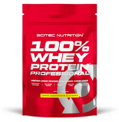 Image de Whey protéine - Scitec Nutrition - 100% WHEY PROFESSIONAL (500G) - Saveur Cheesecake Citron