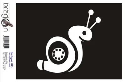 Produktbild von Aufkleber / Autoaufkleber - JDM / Die cut / Auto / OEM - Turbo snail III - 210x210mm weiß - Heckscheibe / Heckscheibenaufkleber